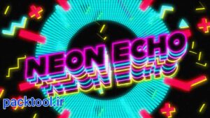 دانلود پروژه آماده پریمیر پرو تایتل نئونی Neon Text Echo