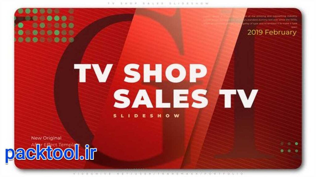 دانلود پروژه افتر افکت اسلایدشو فروش محصولات TV Shop Sales Slideshow