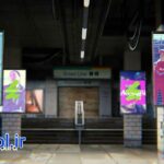 پروژه افتر افکت موکاپ متحرک بیلبورد در مترو Subway Billboard Mockup