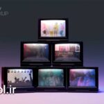 پروژه افتر افکت نمایش ویدیو روی تلویزیون قدیمی Old Retro TV Display Screen