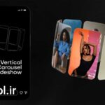 دانلود پروژه آماده پریمیر اسلایدشو متحرک عمودی Vertical Carousel Slideshow