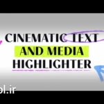 پروژه پریمیر نمایش متن سینمایی و با افکت هایلایت Cinematic Text Highlighter