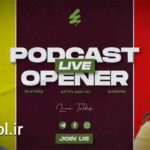دانلود پروژه آماده پریمیر اینترو پادکست Podcast Opener