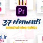 دانلود پروژه آماده پریمیر اینفوگرافیک استارتاپی Startup Infographics