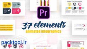 دانلود پروژه آماده پریمیر اینفوگرافیک استارتاپی Startup Infographics