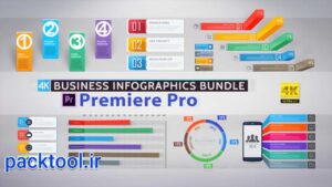 دانلود پروژه آماده پریمیر اینفوگرافیک بیزینسی Business Infographics Bundle