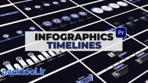 دانلود پروژه آماده پریمیر اینفوگرافیک تایم لاین Infographics Timelines
