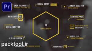 دانلود پروژه آماده پریمیر پرو 12 تایتل زیرنویس Lower Thirds