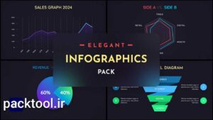 دانلود پروژه آماده پریمیر پرو المان های اینفوگرافیک Elegant Infographics