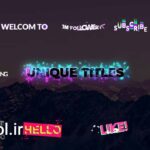 دانلود پروژه آماده پریمیر پرو تایتل 3 بعدی متحرک Unique Titles