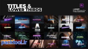 دانلود پروژه آماده پریمیر پرو عناوین مدرن زیرنویس Titles