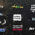 دانلود پروژه آماده پریمیر پرو عنوان ترانه ها lyrics titles