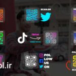 دانلود پروژه افتر افکت نمایش شبکه اجتماعی با کی آر کد Social Media QR
