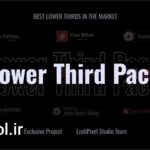 دانلود پروژه زیرنویس آماده پریمیر پرو Professional Logo Lower Thirds