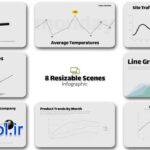 دانلود پروژه پریمیر پرو اینفوگرافیک نمودار های خطی Infographic Line Graphs