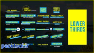 دانلود پروژه پریمیر پرو زیرنویس Lower Thirds