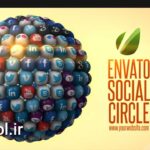 پروژه آماده افتر افکت لوگو موشن شبکه های اجتماعی Social Sphere