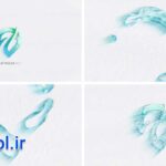 دانلود پروژه آماده افتر افکت لوگو موشن با افکت قطرات آب Simple Waving Logo
