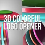 دانلود پروژه آماده افتر افکت لوگو موشن سه بعدی 3D Colorful Logo Opener