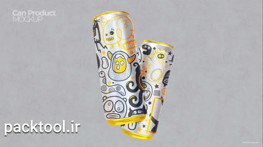 دانلود پروژه آماده افتر افکت موکاپ متحرک قوطی نوشابه Can Product Promotion