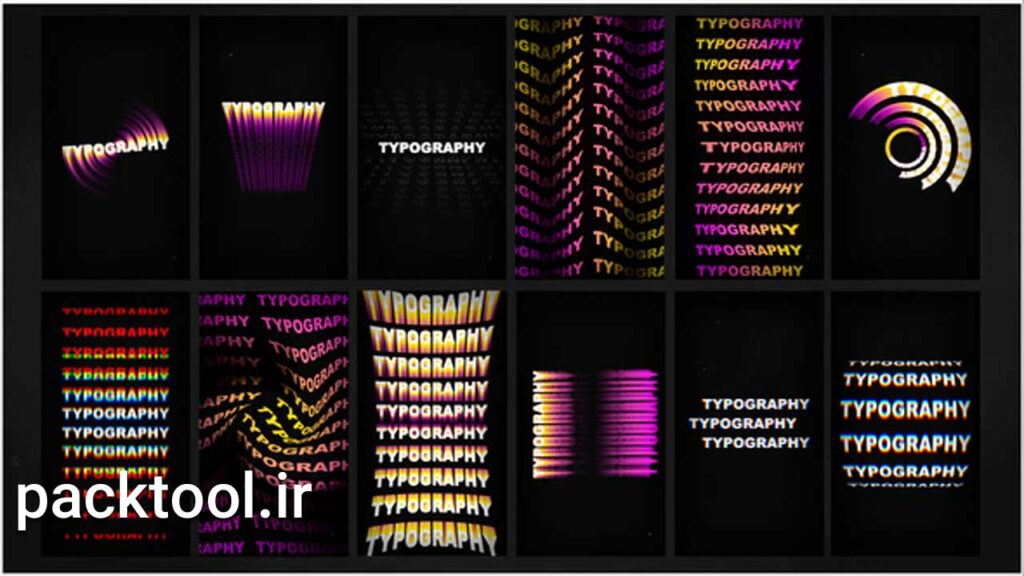 دانلود پروژه استوری اینستاگرام متنی افتر افکت Instagram Typography