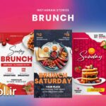پروژه آماده افتر افکت استوری اینستاگرام صبحانه Brunch Instagram Stories