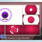 پروژه آماده افتر افکت نمایش لوگو با اشکال متحرک Moving Shapes Logo Reveal