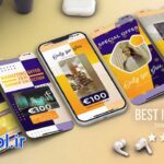 پروژه افتر افکت استوری های زرد اینستاگرام Instagram Story Yellow