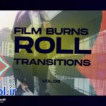 دانلود پروژه آماده افتر افکت ترانزیشن فیلم Film Burns Roll Transitions