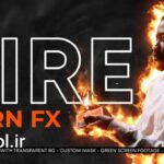 دانلود پروژه آماده داوینچی ریزالو افکت آتش Fire Burn Effect