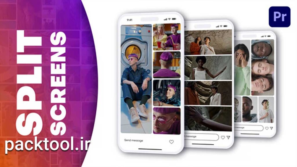دانلود پروژه آماده پریمیر پرو ترانزیشن عمودی Seamless Vertical