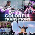 دانلود پروژه افتر افکت مجموعه ترانزیشن رنگارنگ Colorful Transitions