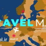 دانلود پروژه داوینچی ریزالو نمایش سه بعدی مسیر سفر 3D Travel Map