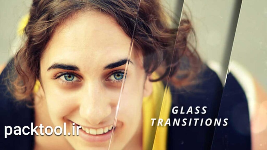دانلود پروژه مجموعه ترانزیشن شیشه ای افترافکت Glass Transitions