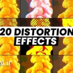 پروژه آماده افتر افکت جعبه ابزار ایجاد افکت های متنی Distortion Effects