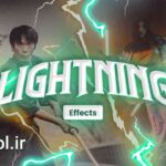 پروژه آماده افتر افکت مجموعه فوتیج رعد و برق Lightning Effect Packs