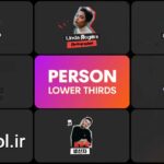 پروژه افتر افکت زیرنویس آماده برای معرفی افراد Introducing Lower Thirds