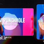 پروژه پریمیر ترانزیشن‌ های سبک پانچ Film Punchhole Transitions
