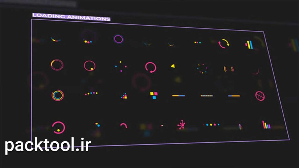 دانلود پروژه آماده افتر افکت المنت های موشن گرافیک Motion Graphic Effects