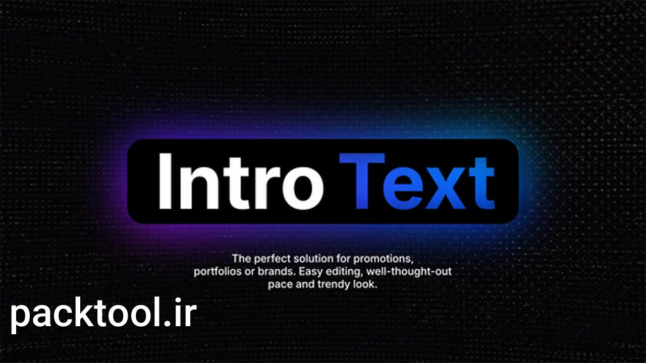 دانلود پروژه آماده افتر افکت اینترو متنی مدرن Intro Text دانلود پروژه آماده افتر افکت اینترو متنی مدرن Intro Text