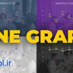 دانلود پروژه آماده داوینچی ریزالو اینفوگرافی نمودار خطی Line Graph