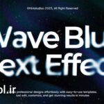 دانلود پروژه آماده متن با افکت Blur افتر افکت Wave Blur Text Animation