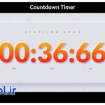 دانلود پروژه آماده پریمیر پرو تایمر شمارش معکوس Countdown Timer