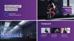 دانلود پروژه آماده پک موشن گرافیک برودکست پریمیر پرو Broadcast Motion Pack