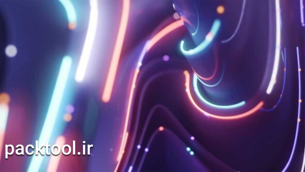 دانلود پروژه افترافکت لوگو موشن امواج نئون Neon Waves Logo