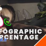دانلود پروژه اینفوگرافیک‌ های متحرک دایره‌ ای داوینچی ریزالو Infographic Circle
