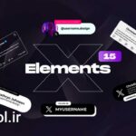 دانلود پک المان های شبکه های اجتماعی پریمیر Social Media Elements