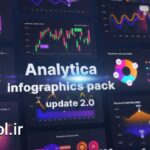 پروژه افتر افکت اینفوگرافیک تحلیلی متحرک Analytics Infographic Toolkit