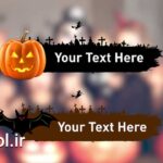 دانلود فوتیج ویدیو آلفا زیرنویس با تم هالووین Halloween Lower Third Alpha