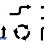 دانلود مجموعه موشن گرافیک انیمیشن آیکون فلش Animated Arrows Icon Set